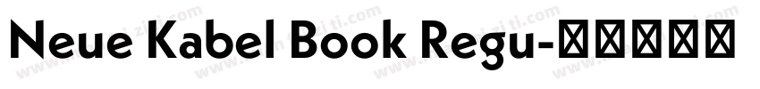 Neue Kabel Book Regu字体转换